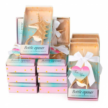 Abrebotellas unicornio en caja de regalo
