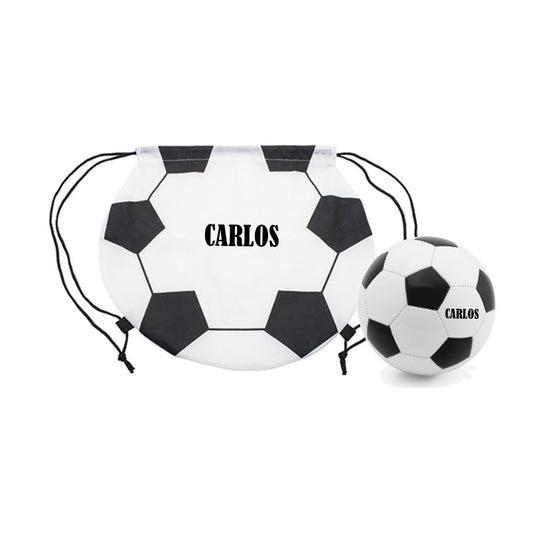 Pack balón de fútbol con mochila personalizados