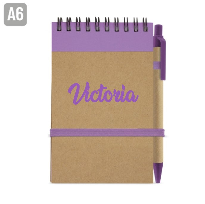 Bloc de notas personalizado con boligrafo