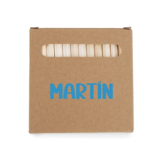 Caja con 12 colores personalizada