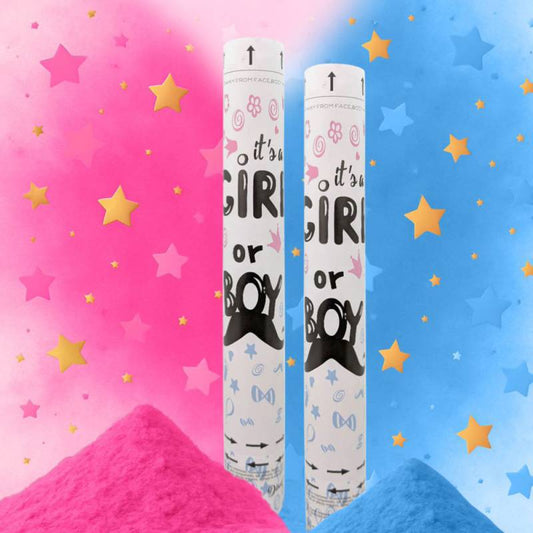 Pack 2 Cañones confetis revelación Género Sexo