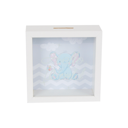 Hucha de madera "Elefante" bautizo