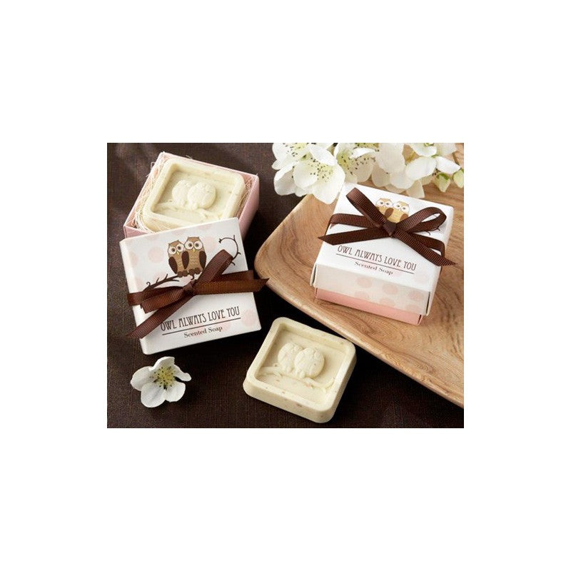 Jabón aromático búhos en caja de regalo
