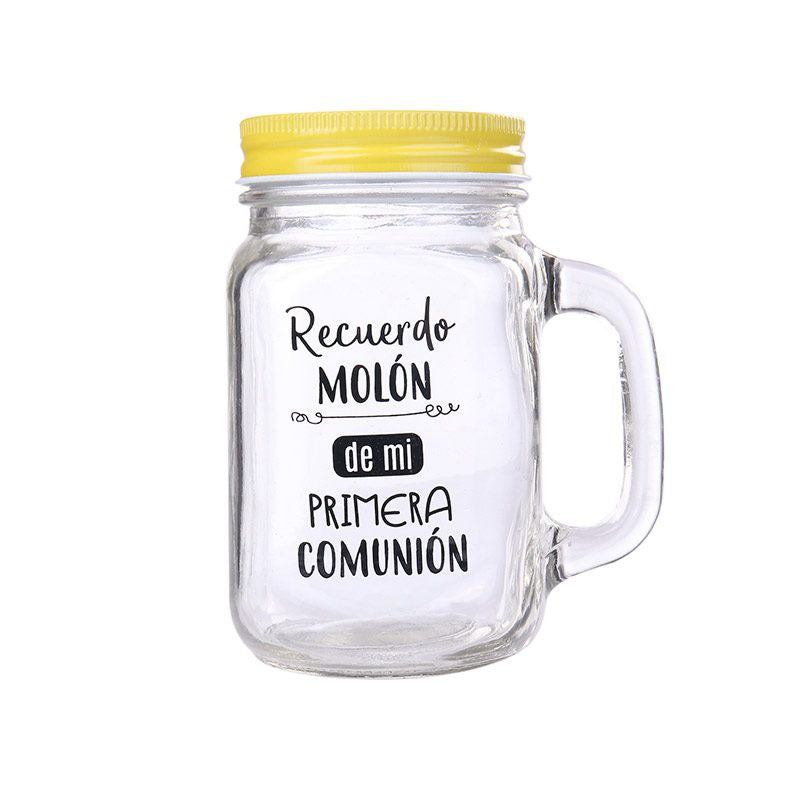 Jarra cristal con caña "Recuerdo molón"