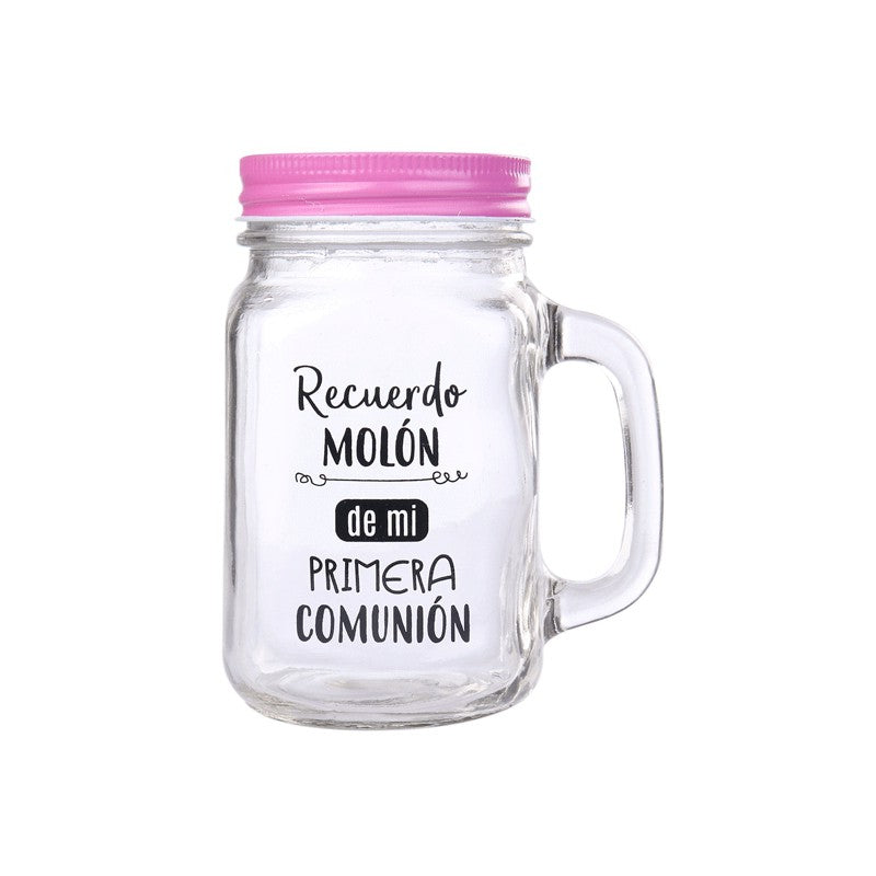 Jarra cristal con caña "Recuerdo molón"