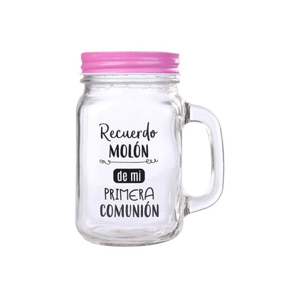 Jarra cristal con caña "Recuerdo molón"