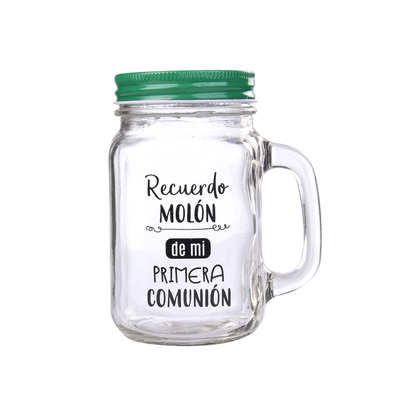 Jarra cristal con caña "Recuerdo molón"