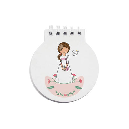 Libreta anillas comunión niña