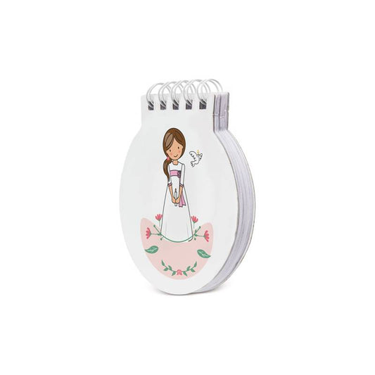 Libreta anillas comunión niña