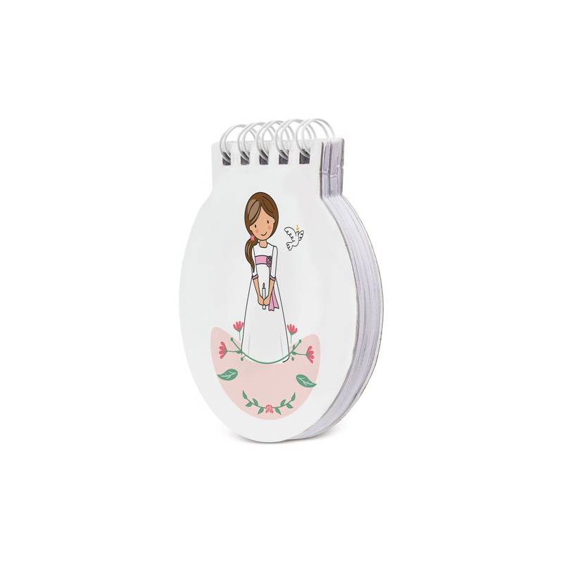 Libreta anillas comunión niña