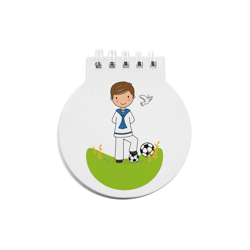 Libreta anillas comunión niño