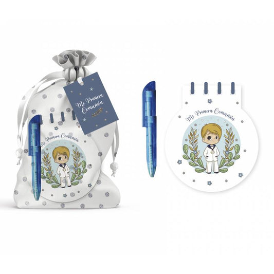 Mi primera comunión libreta + boli en bolsita