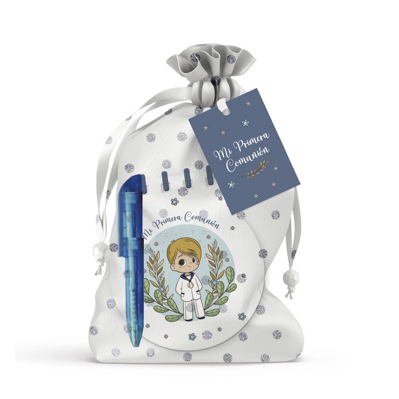 Mi primera comunión libreta + boli en bolsita