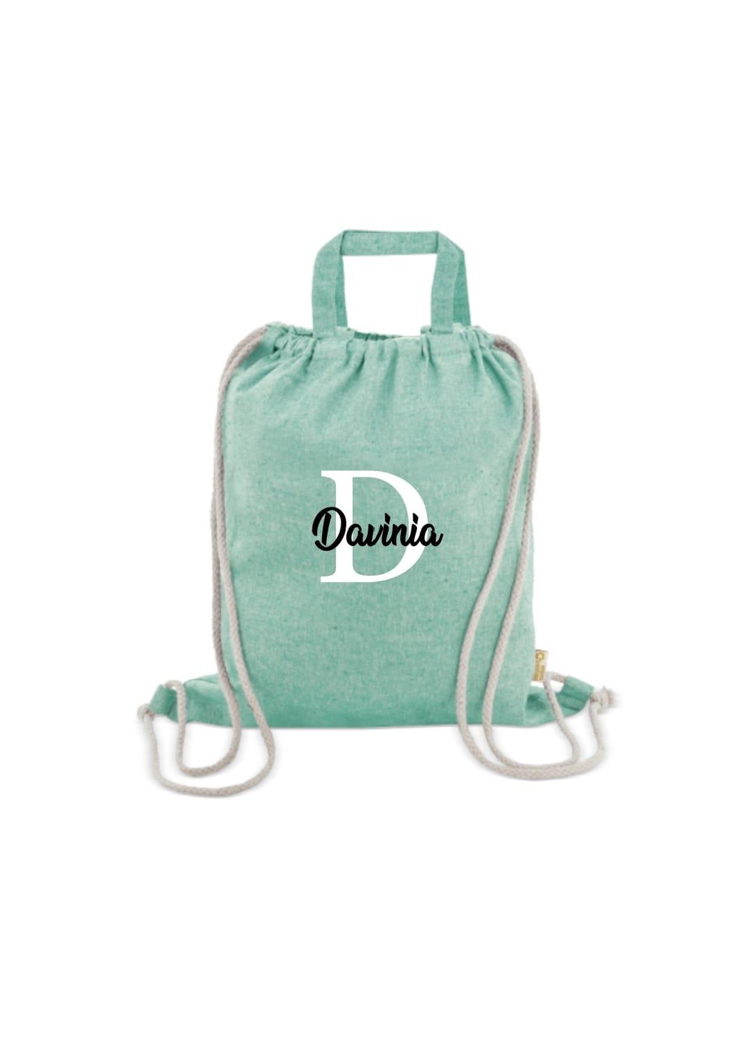 Bolsa mochila de algodón personalizada