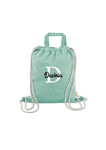 Bolsa mochila de algodón personalizada