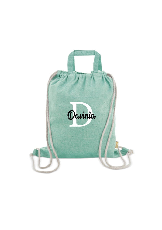 Bolsa mochila de algodón personalizada