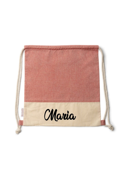 Mochila bicolor personalizada