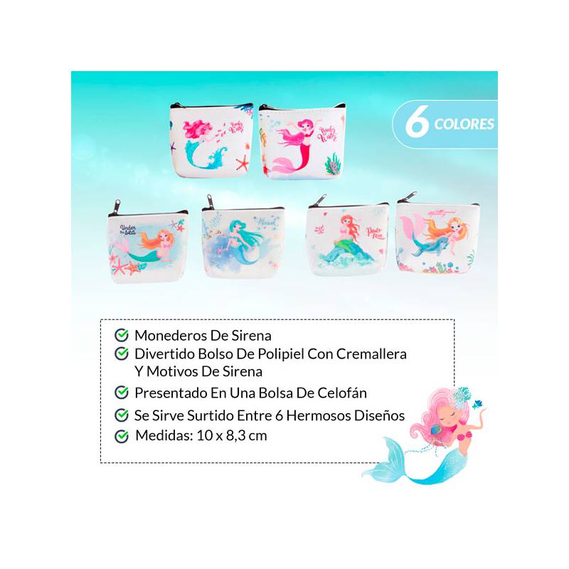 Monederos sirenita "Mermaid"