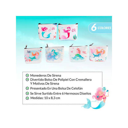 Monederos sirenita "Mermaid"