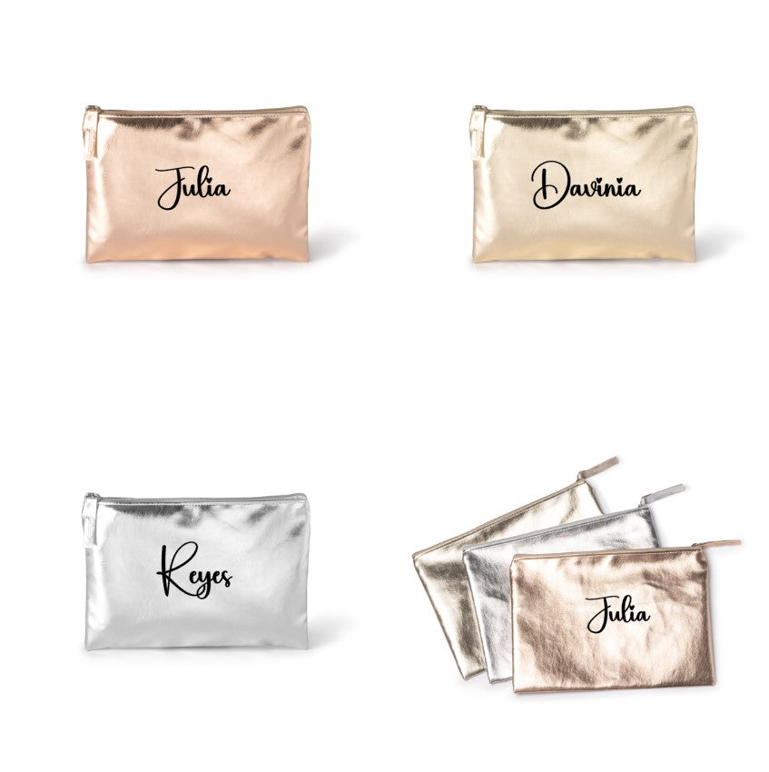 Neceser personalizado de polipiel metalizado