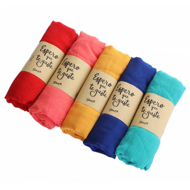 Pañuelo con presentación kraft surtido. Pack de 5