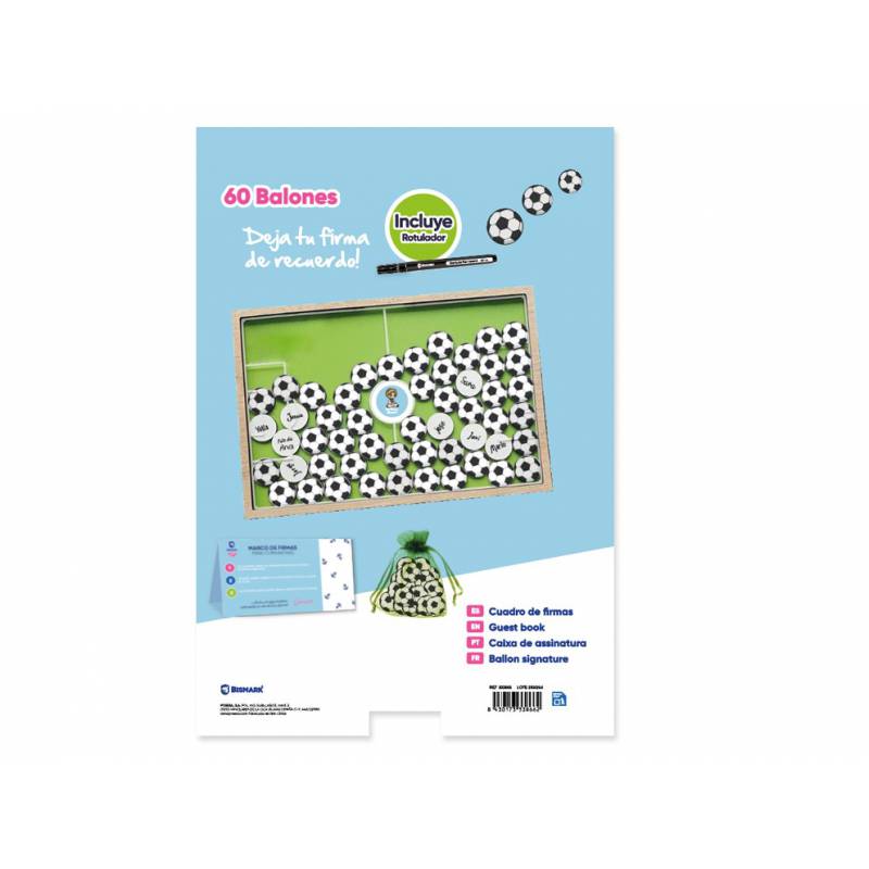 Cuadro de firmas fútbol comunión