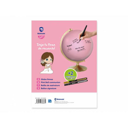 Libro de firmas bola del mundo comunión