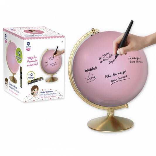 Libro de firmas bola del mundo comunión