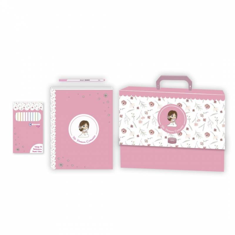 Set maletín libro de comunión mas rotuladores