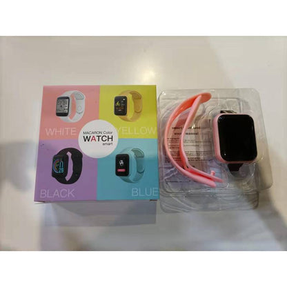 Reloj inteligente macaron en caja