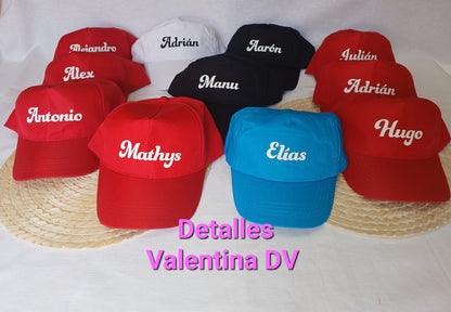 Gorra de niño personalizada