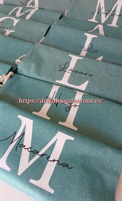 Bolsa mochila de algodón personalizada