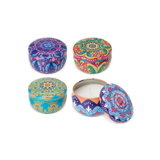 Set de 12 velas aromáticas mosaico