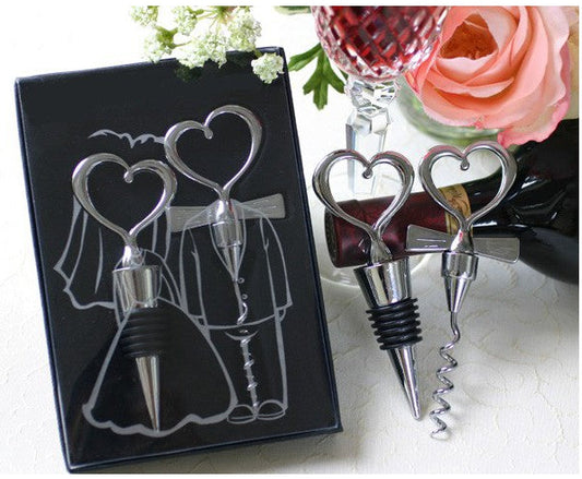 Set de vino unión de corazones