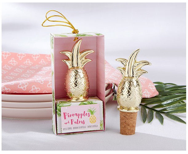 Tapón botella piña en caja de regalo