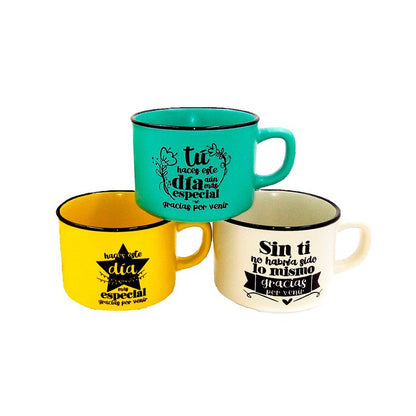 Tazas "Gracias por venir"
